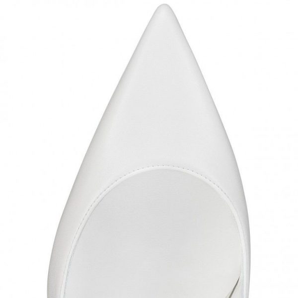 Christian Louboutin Condora Strap escarpins à brides 100 mm en cuir blanc – Image 5