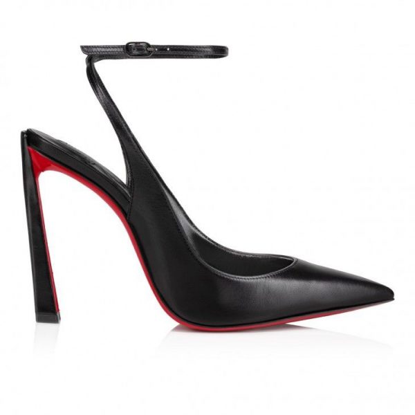 Christian Louboutin Condora Strap escarpins à brides 100 mm en cuir noir – Image 3