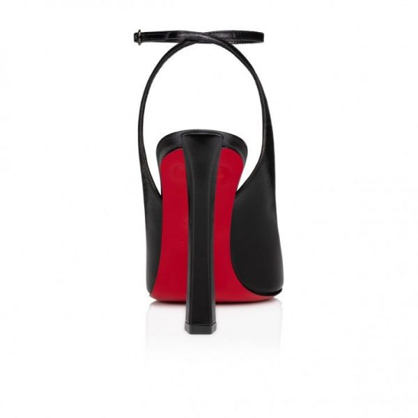 Christian Louboutin Condora Strap escarpins à brides 100 mm en cuir noir – Image 4