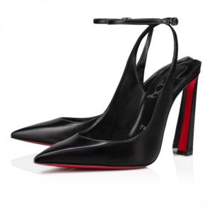 Christian Louboutin Condora Strap escarpins à brides 100 mm en cuir noir