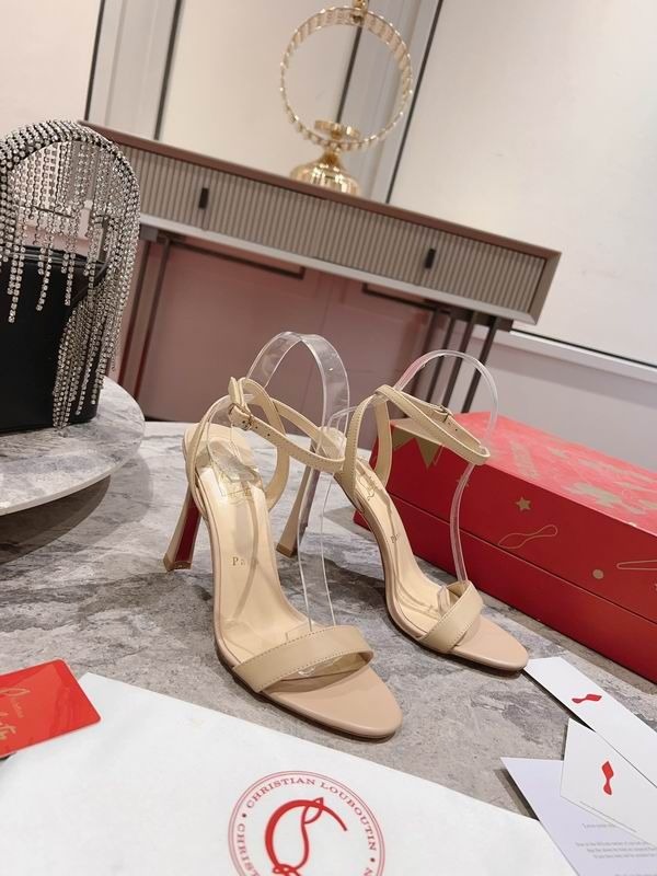 Christian Louboutin Condorapik Queen Sandales 100mm Cuir Nappa Nude – Image 2