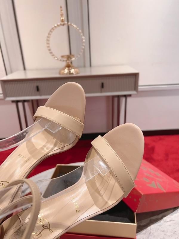 Christian Louboutin Condorapik Queen Sandales 100mm Cuir Nappa Nude – Image 3