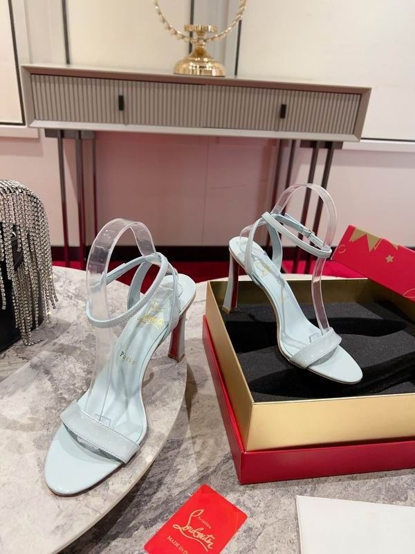 Christian Louboutin Condorapik Queen Sandales 100mm Cuir Verni Caramel Clair – Image 2