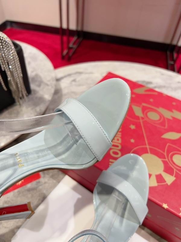 Christian Louboutin Condorapik Queen Sandales 100mm Cuir Verni Caramel Clair – Image 4