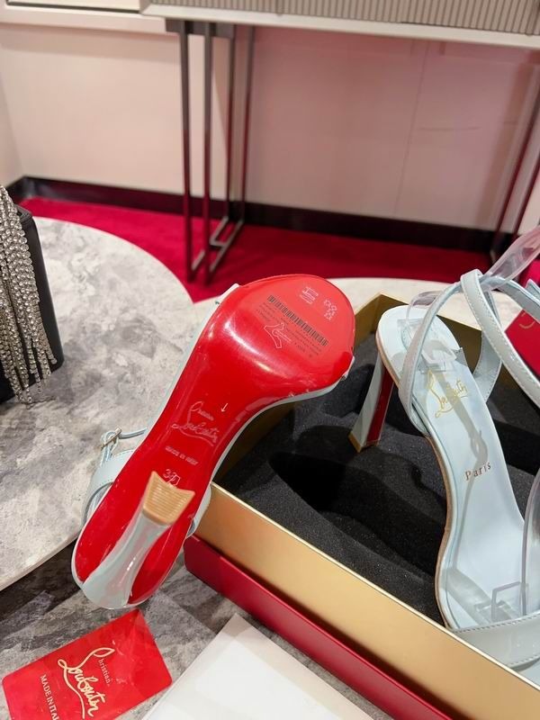 Christian Louboutin Condorapik Queen Sandales 100mm Cuir Verni Caramel Clair – Image 5