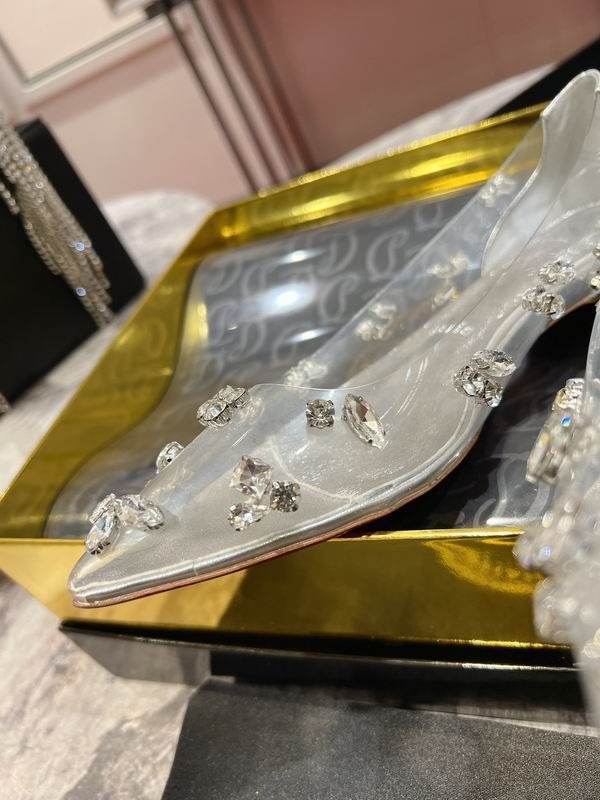 Christian Louboutin Ballerines Degraqueen en PVC et cuir nappa iridescent argent – Image 3