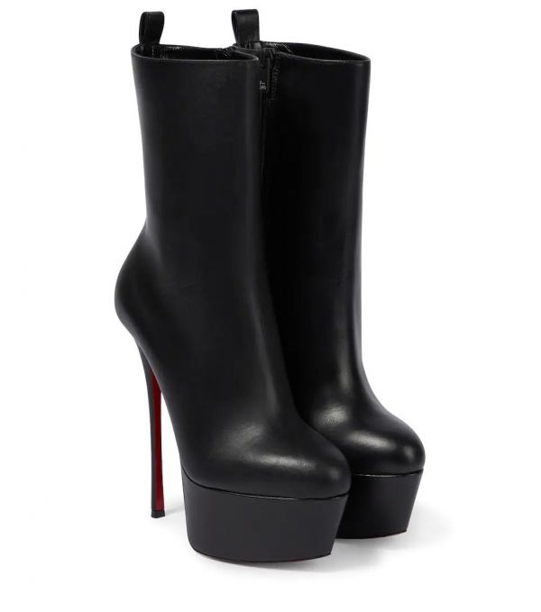 Christian Louboutin Dolly 160mm Bottes à Plateforme en Cuir