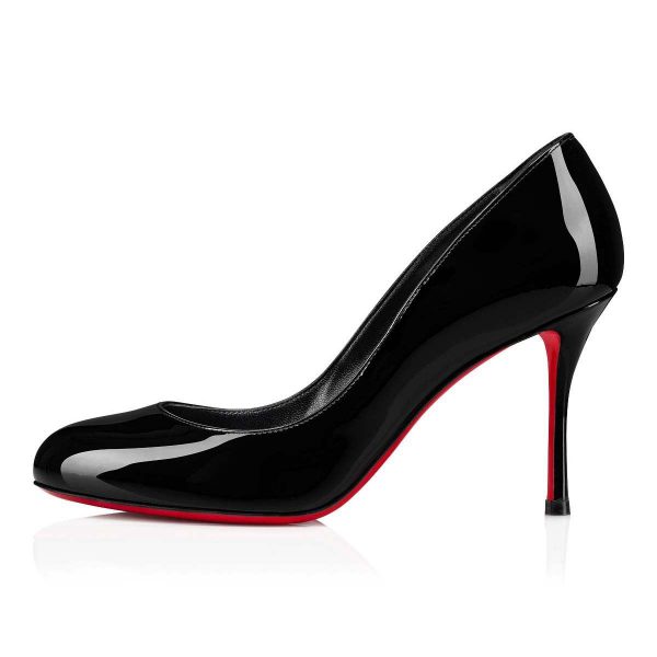 Christian Louboutin Dolly escarpins 85 mm en cuir de veau verni ultra noir – Image 2