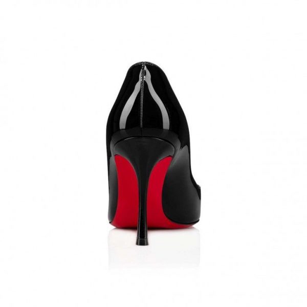 Christian Louboutin Dolly escarpins 85 mm en cuir de veau verni ultra noir – Image 3