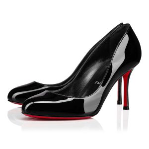 Christian Louboutin Dolly escarpins 85 mm en cuir de veau verni ultra noir