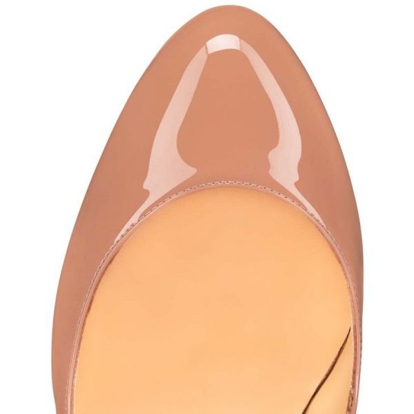 Christian Louboutin Dolly Escarpins 85 mm Veau Verni Rose Pâle – Image 4