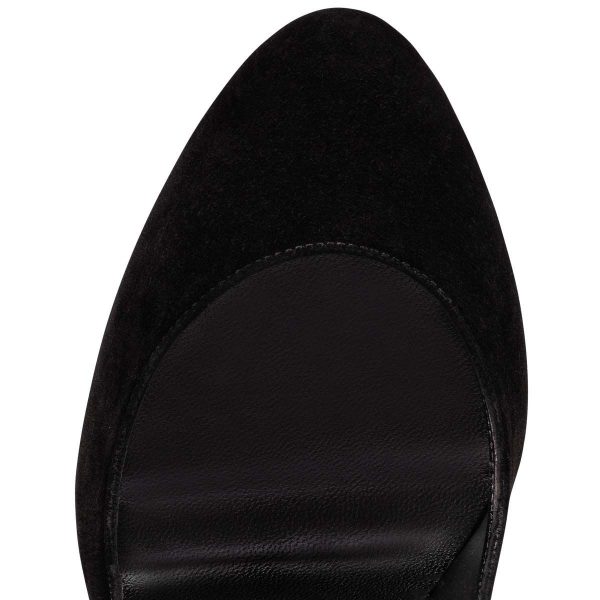 Christian Louboutin Dolly Escarpins 100mm Veau Suédé Noir – Image 3