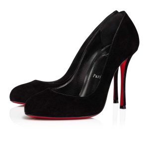 Christian Louboutin Dolly Escarpins 100mm Veau Suédé Noir