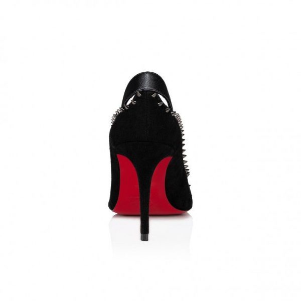 Christian Louboutin Duvette Spikes escarpins 100 mm en cuir nappa noir – Image 3