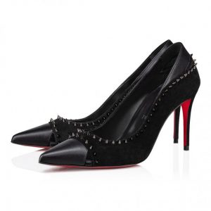 Christian Louboutin Duvette Spikes escarpins 100 mm en cuir nappa noir