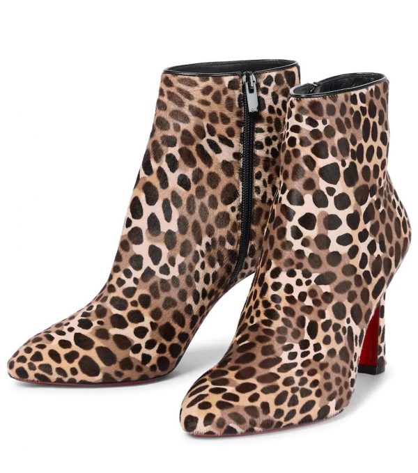 Christian Louboutin Eleonor 85mm Bottines en Poil de Veau