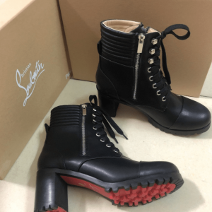 Christian Louboutin En Hiver Bottines 70mm Cuir de Veau Noir
