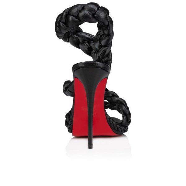 Christian Louboutin Fatima 120 mm Sandales Cuir Nappa Noir – Image 3