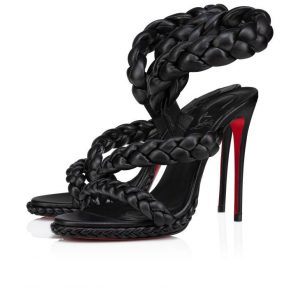 Christian Louboutin Fatima 120 mm Sandales Cuir Nappa Noir