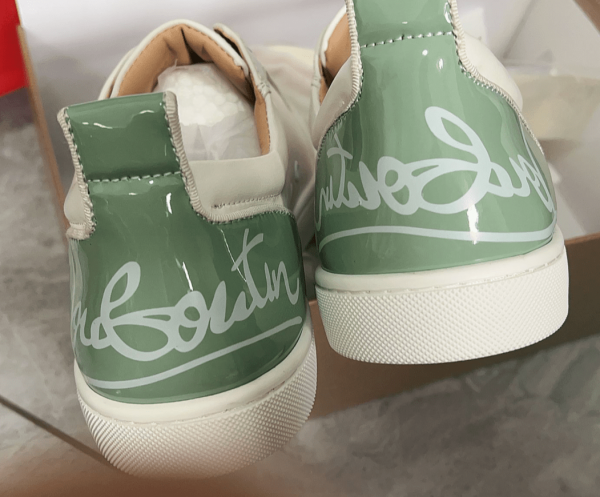 Christian Louboutin Baskets Femme Fun Louis Junior Hommes Cuir de veau Blanc – Image 2