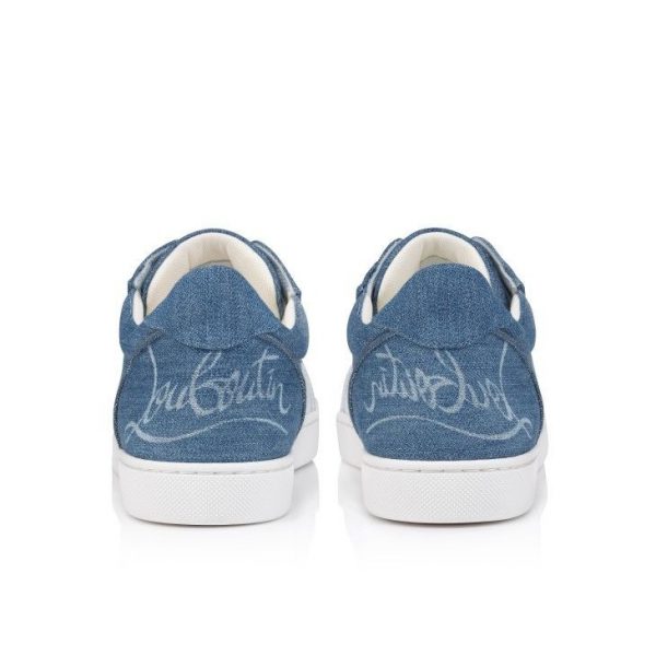 Christian Louboutin Baskets Fun Vieira Denim Effet brossé Denim – Image 3
