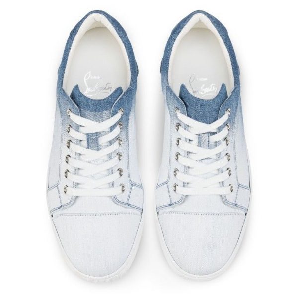 Christian Louboutin Baskets Fun Vieira Denim Effet brossé Denim – Image 4