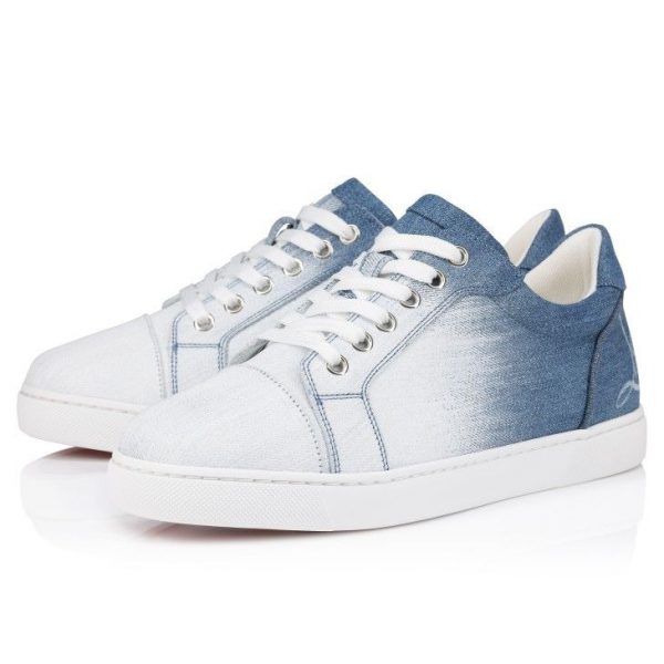 Christian Louboutin Baskets Fun Vieira Denim Effet brossé Denim