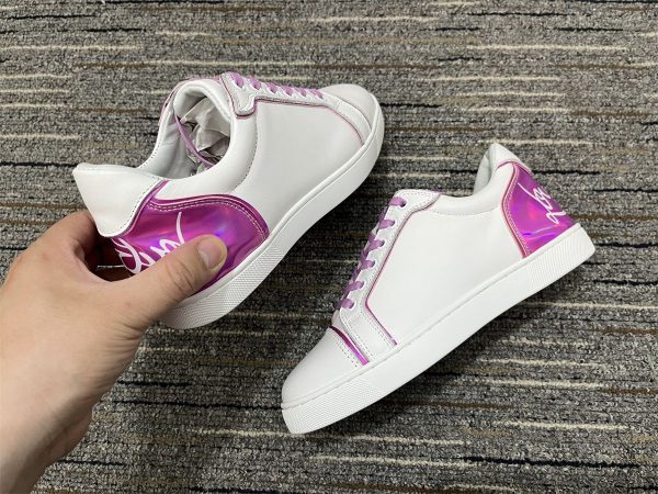 Christian Louboutin Baskets Femme Fun Vieira Cuir Taro – Image 2