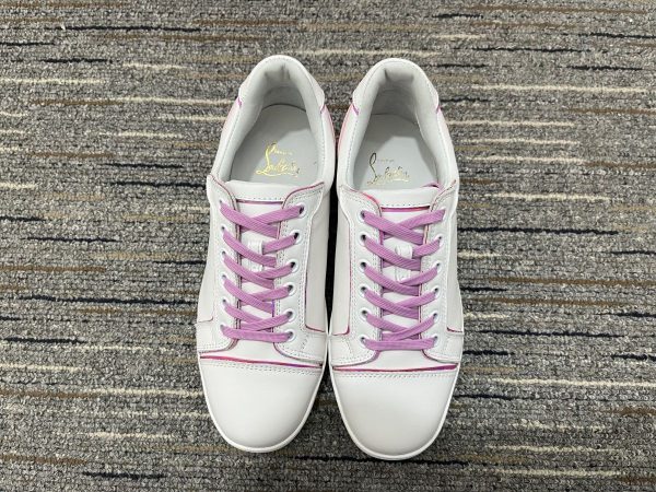 Christian Louboutin Baskets Femme Fun Vieira Cuir Taro – Image 4