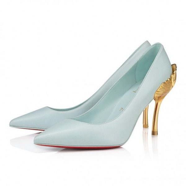 Christian Louboutin Ginko escarpins 85 mm en cuir nappa iceberg