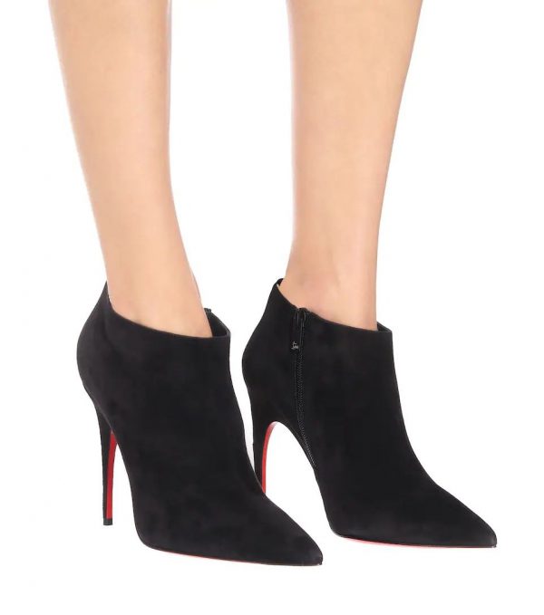 Christian Louboutin Gorgona 100mm Bottines en Daim – Image 4
