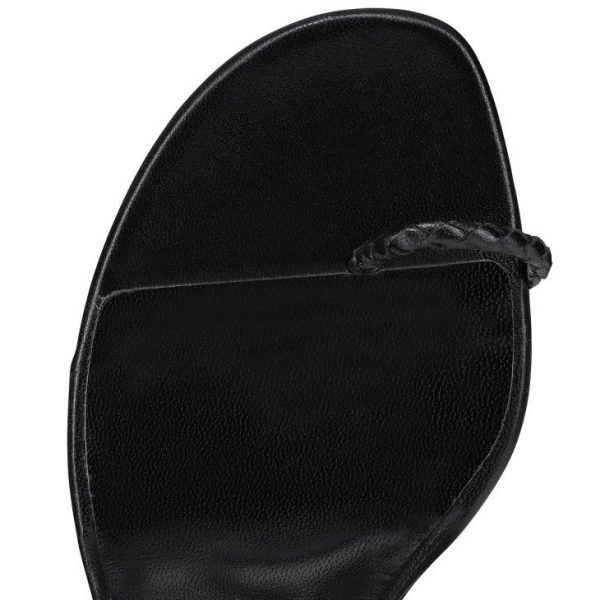 Christian Louboutin Hibaq 55 Mm Sandales en Cuir Nappa Noir – Image 4