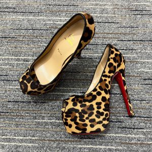 Christian Louboutin Highness escarpins plateforme 160 mm poil de poney imprimé léopard