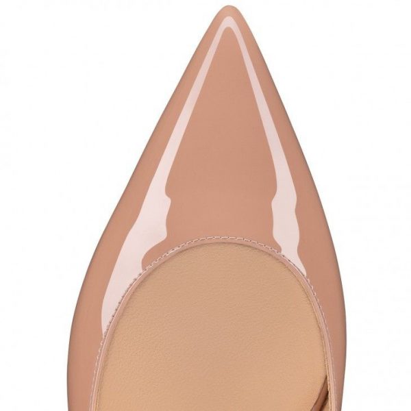 Christian Louboutin Ballerines sling Hot Chickita en cuir verni blush – Image 3