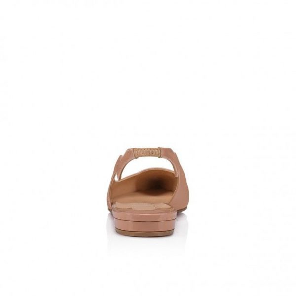 Christian Louboutin Ballerines sling Hot Chickita en cuir verni blush – Image 4