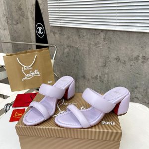 Christian Louboutin Mules Inflama Sab 85 mm en cuir nappa lilas