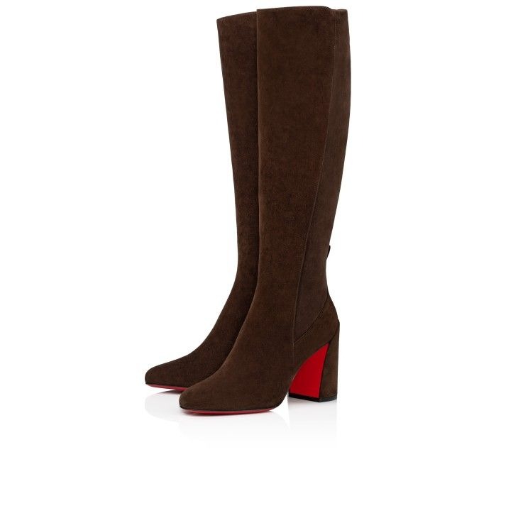 Christian Louboutin Jane Botta 85 Mm Bottes en Veau Velours Cosme
