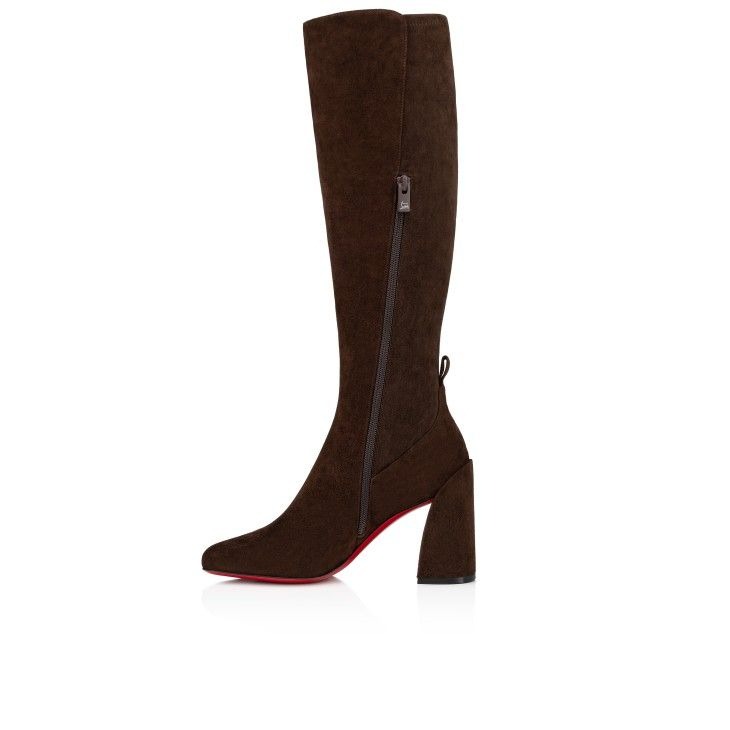 Christian Louboutin Jane Botta 85 Mm Bottes en Veau Velours Cosme – Image 2