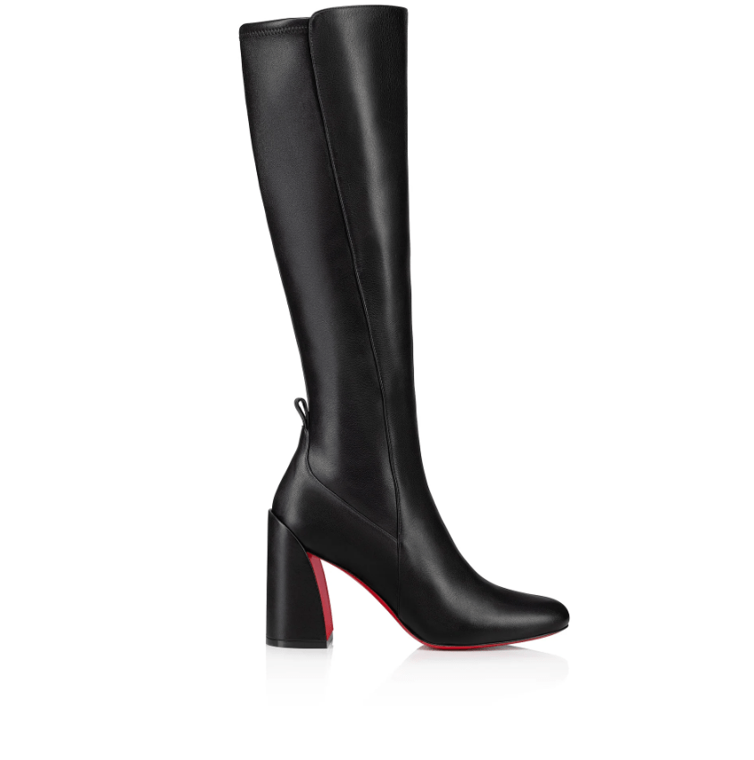 Christian Louboutin Jane Botta 85 mm Cuir de Veau et Cuir Nappa Stretch Noir – Image 2