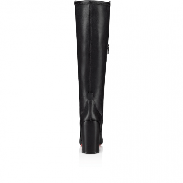 Christian Louboutin Jane Botta 85 mm Cuir de Veau et Cuir Nappa Stretch Noir – Image 3
