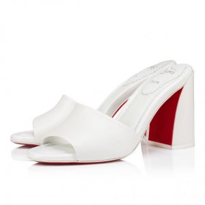 Christian Louboutin Jane Mule 85 mm Mules Cuir Nappa Bianco