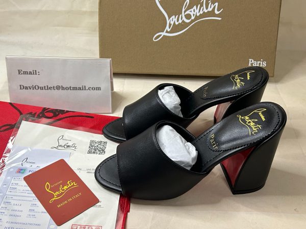 Christian Louboutin Jane Mule 85 mm Mules Cuir Nappa Noir