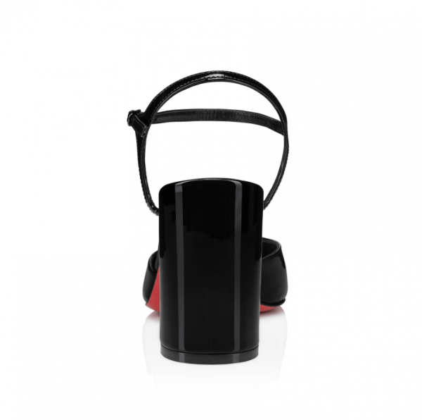 Christian Louboutin Jane Escarpins 55mm Veau Verni Noir – Image 3