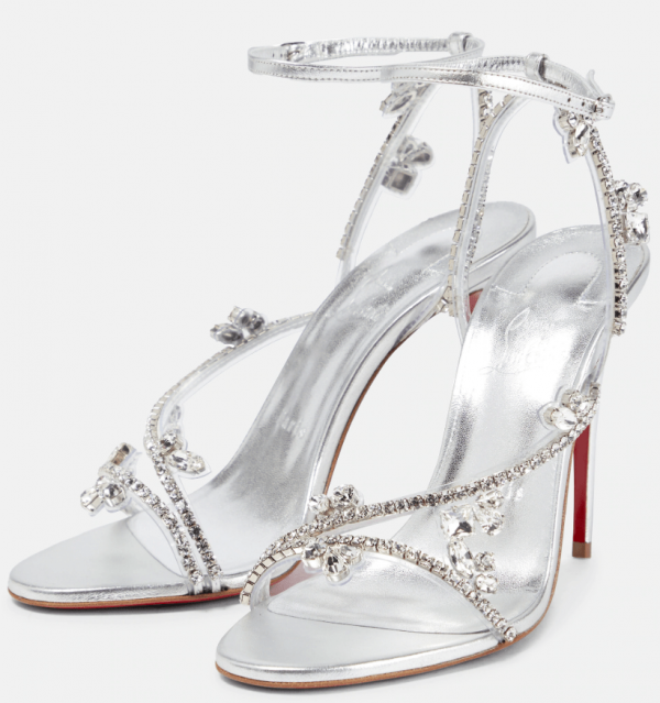 Christian Louboutin Joli Queen Sandales Embellies 100mm – Image 2