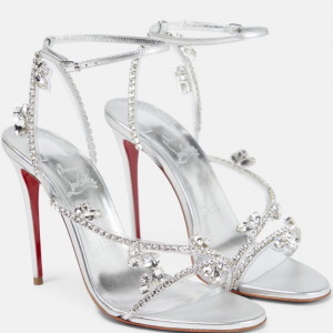 Christian Louboutin Joli Queen Sandales Embellies 100mm