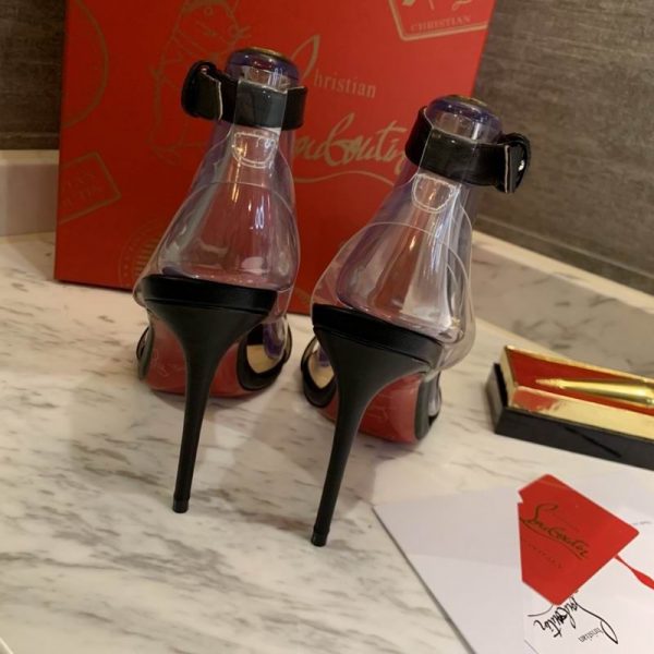 Christian Louboutin Jonatina Sandales 100mm Cuir Nappa Noir – Image 3