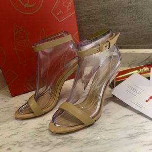 Christian Louboutin Jonatina Sandales 100mm Cuir Nappa Nude