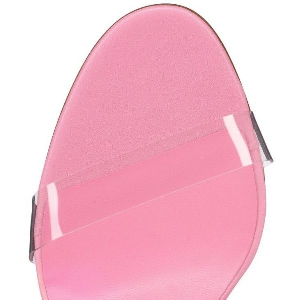 Christian Louboutin Just Nothing 85 mm Mules Cuir verni et TPU recyclé Calipso – Image 4