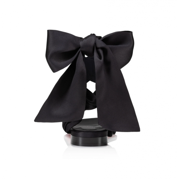 Christian Louboutin Just Queenie Du Desert Sandales Crêpe Satin Noir – Image 3