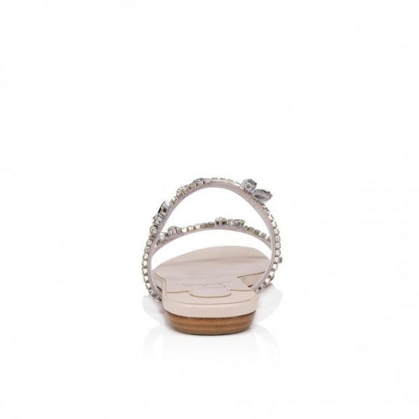 Christian Louboutin Just Queenie Mules PVC et Cuir Nappa Leche – Image 3